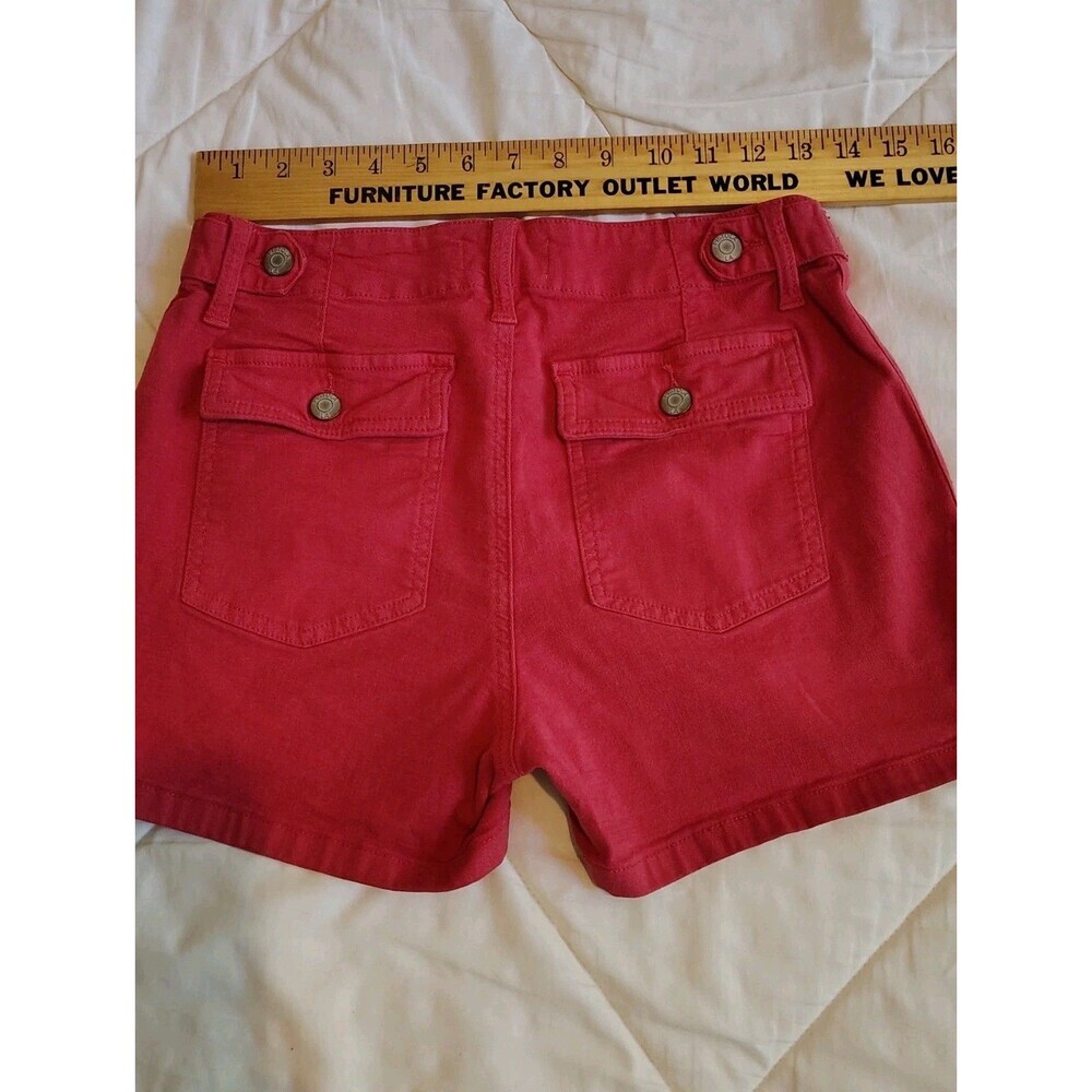 Pistola Red High-Waisted Utility Cargo Shorts Women’s Size 27 - Picture 2 of 11